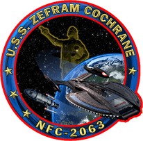 USS Zefram Cochrane insignia
